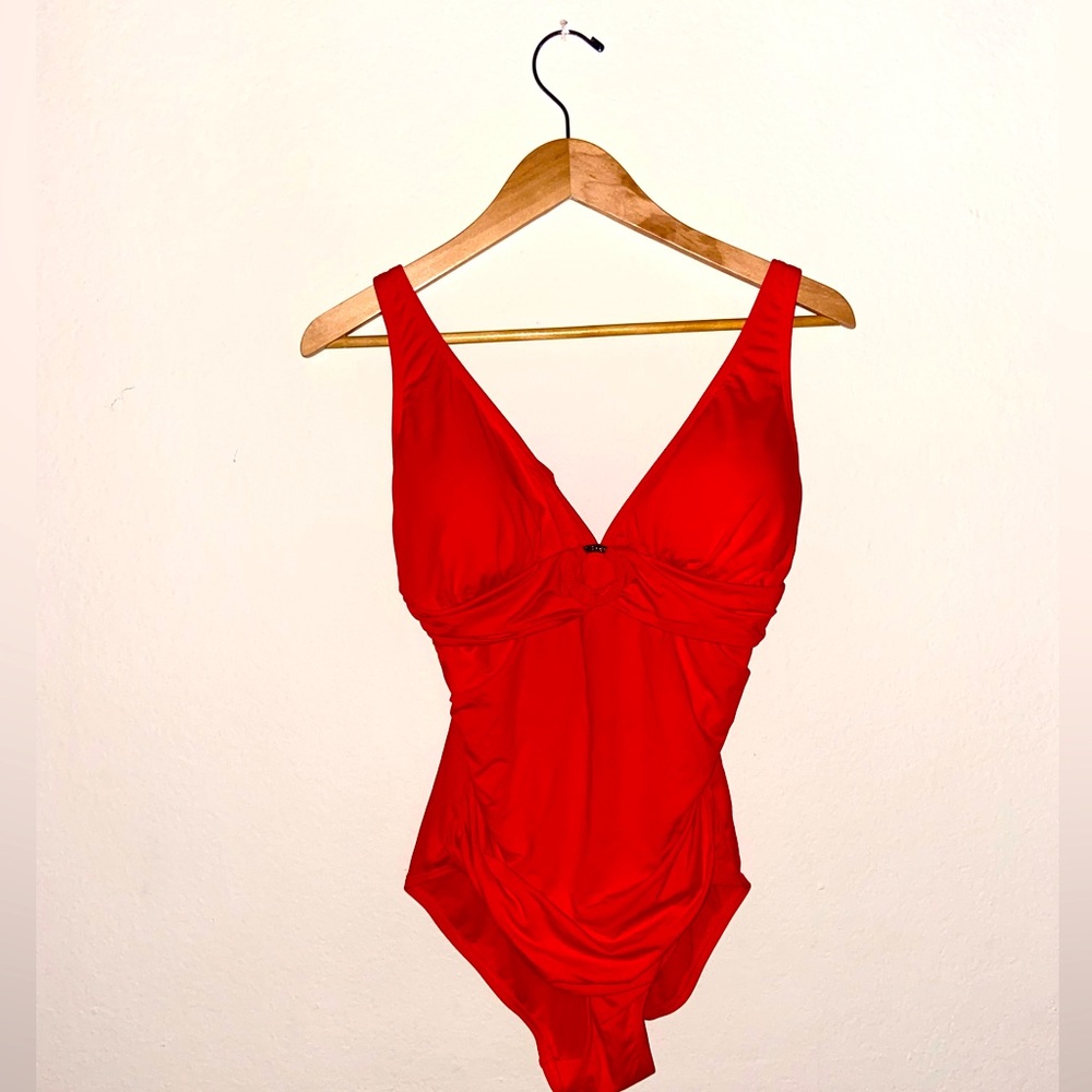 Michael Kors Red Orange Swimsuit